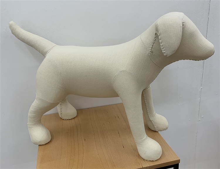 Dog Mannequin, Basenji, Foam, Linen, Dog Prop, Display, Dog